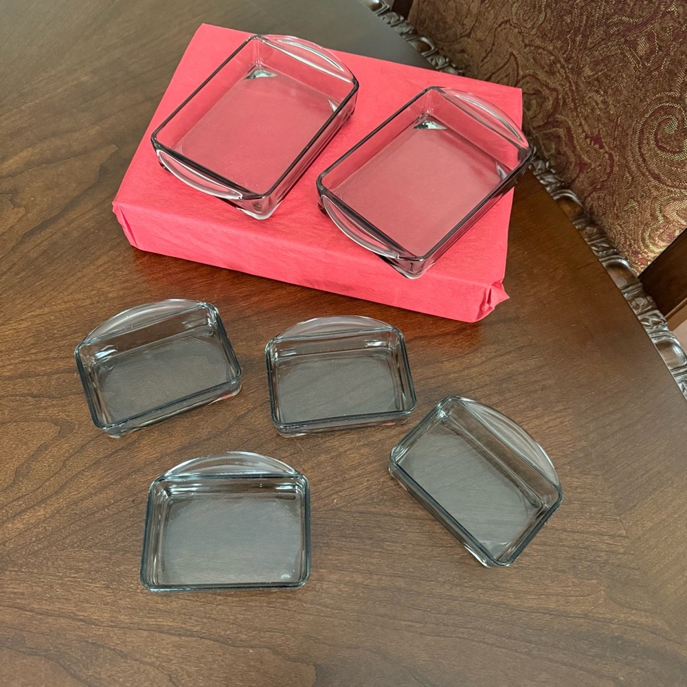 Set of 6 Mid-Century Danish Smokey Grey Cabaret Glass Bowls from Holmegaard 1960
